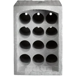 Gifi Rangement De Cuisine^Range-bouteilles 12 emplacements gris