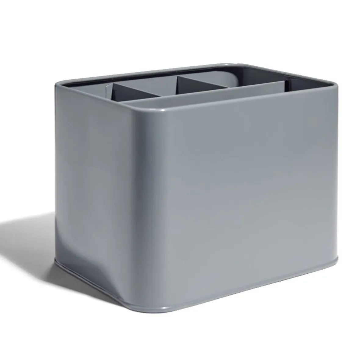 Gifi Rangement De Cuisine^Rangement couverts fer gris 17x13xH12cm