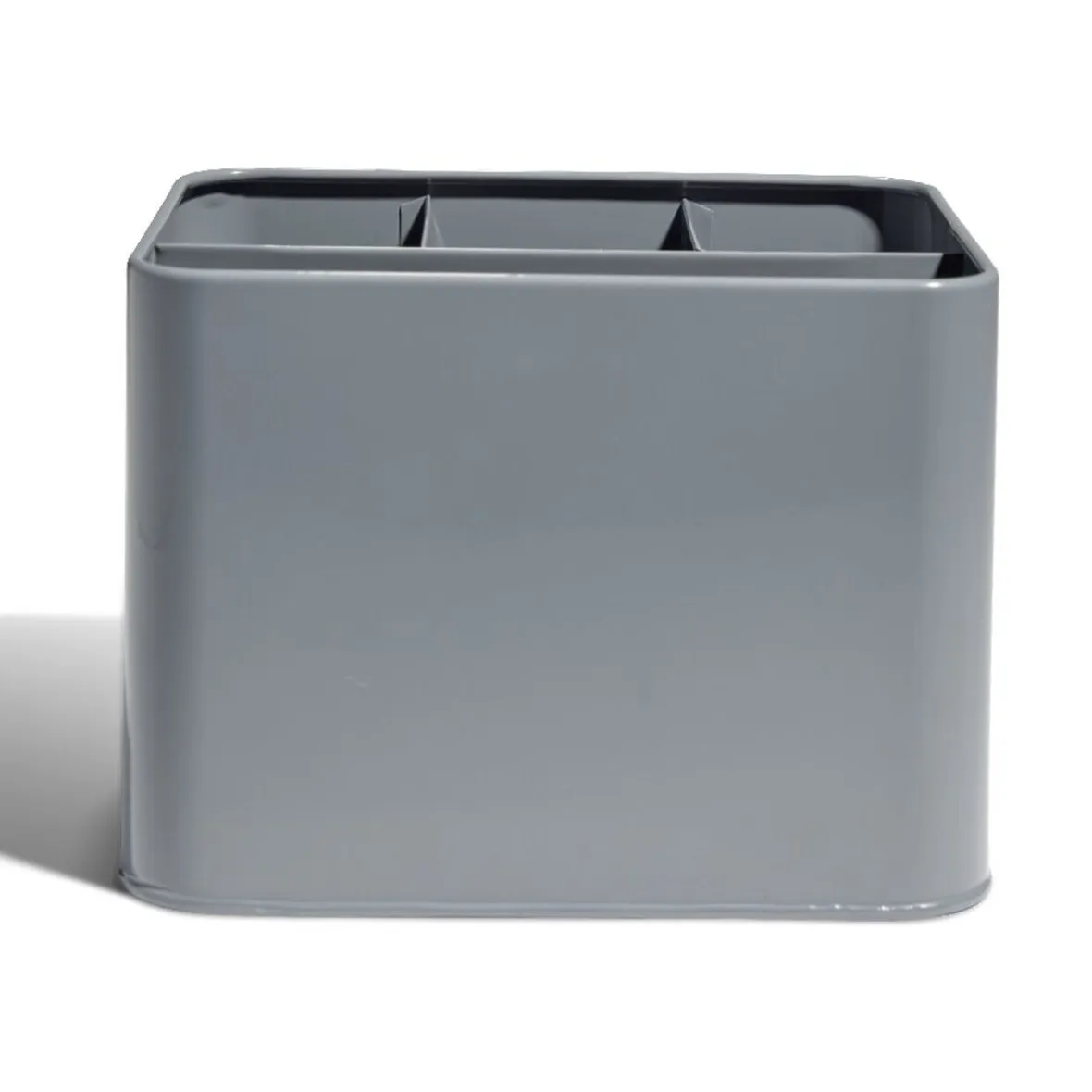 Gifi Rangement De Cuisine^Rangement couverts fer gris 17x13xH12cm