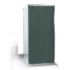 Rideau de douche uni vert foncé 180x200cm 100% polyester^Gifi