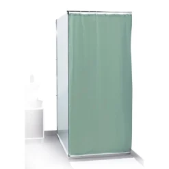 Rideau de douche uni vert d'eau 180x200cm 100% polyester^Gifi Best
