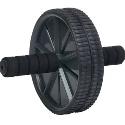 Roue abdominale musculation noir Ø18xL25,5cm^Gifi New