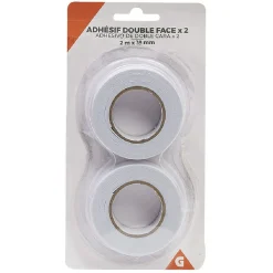 Ruban adhésif double face blanc 2m x2^Gifi Hot