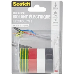 Ruban adhésif isolant électrique L.5 m x l.15 mm x4^Gifi New