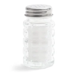 Gifi Conservation Alimentaire^Salière et poivrière de table en verre et inox 50ml
