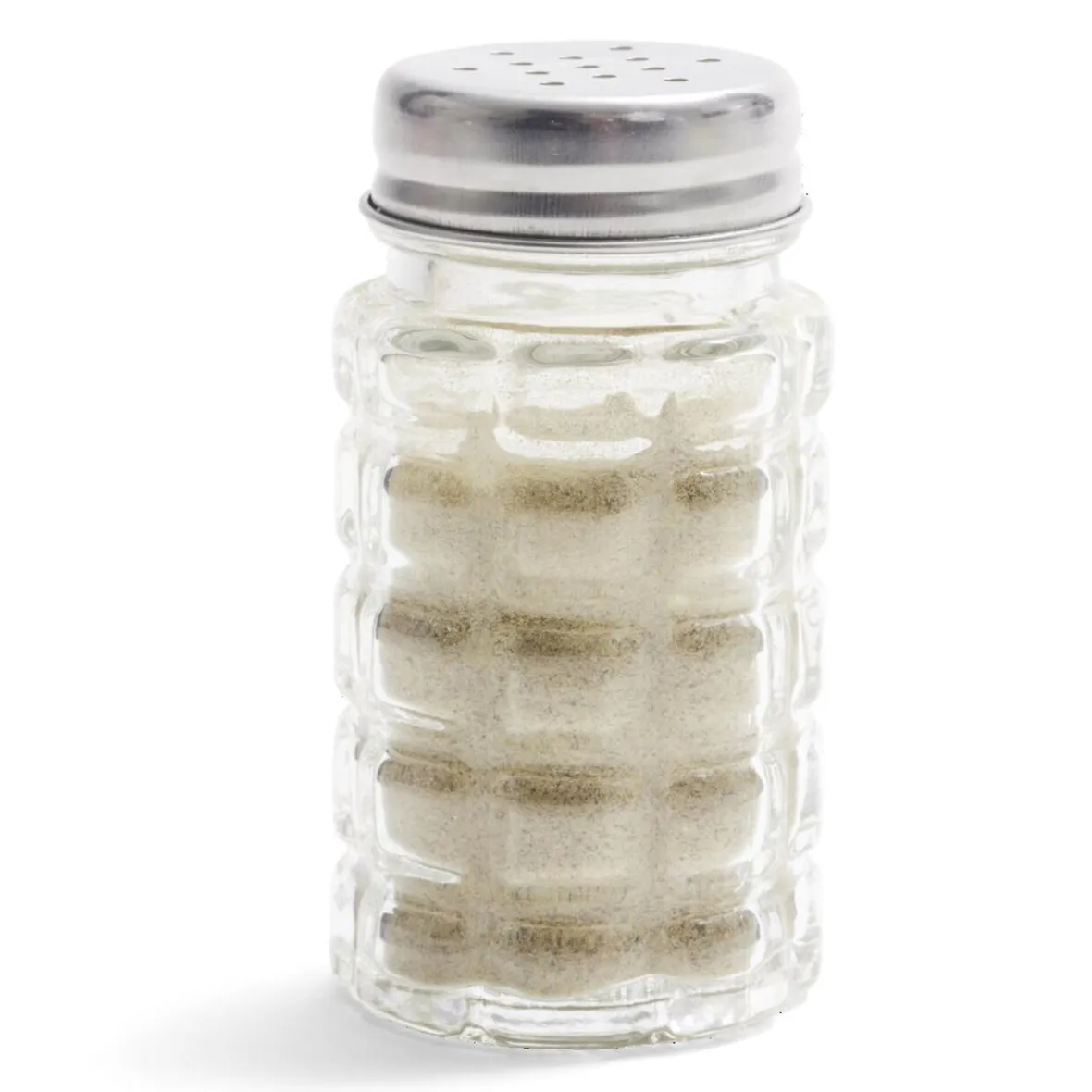 Gifi Conservation Alimentaire^Salière et poivrière de table en verre et inox 50ml