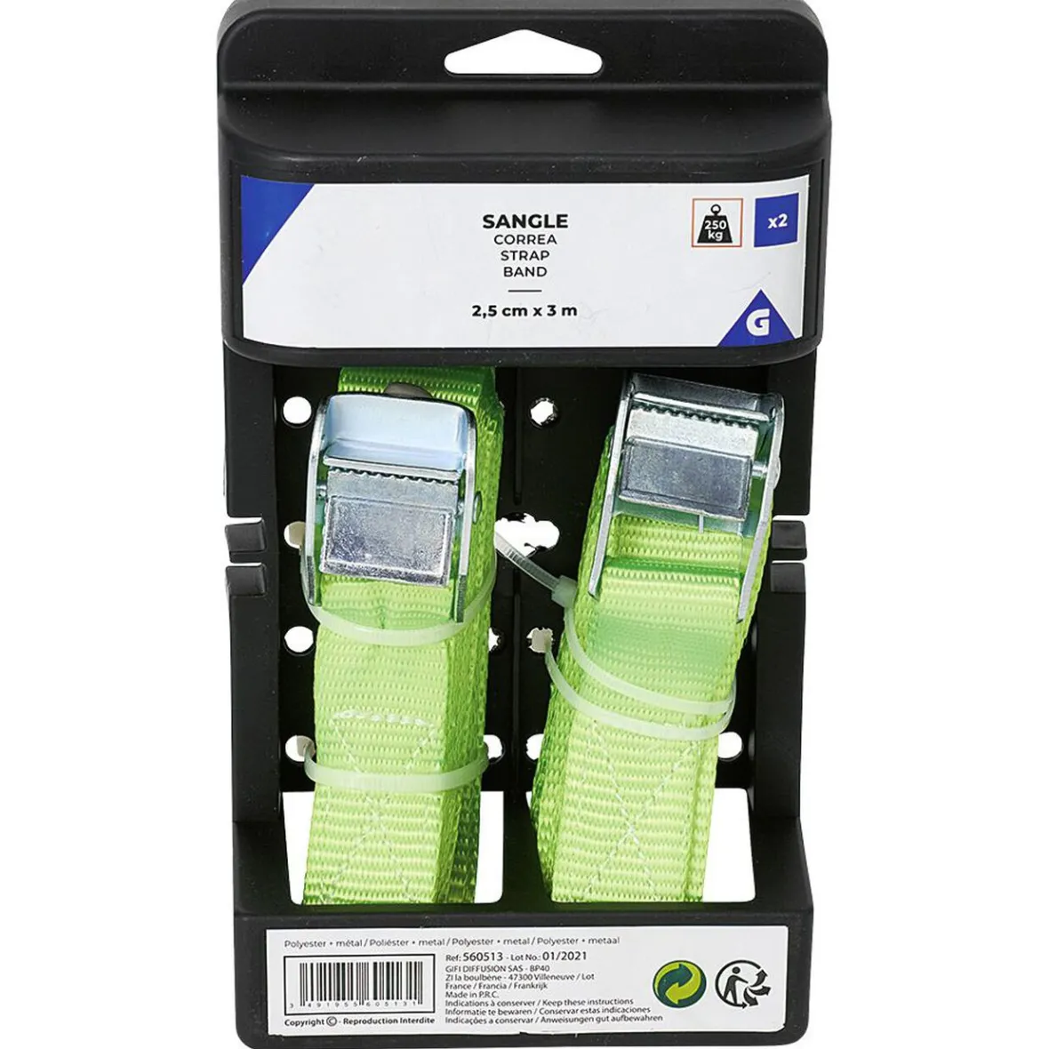 Sangle de serrage L3,5 m x2^Gifi Sale