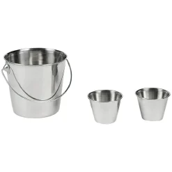 Gifi Petit Électroménager^Seau pour frites inox argenté