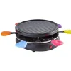 Gifi Petit Électroménager^Service à raclette grill caquelon multicolore 6 personnes