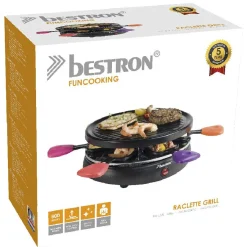 Gifi Petit Électroménager^Service à raclette grill caquelon multicolore 6 personnes