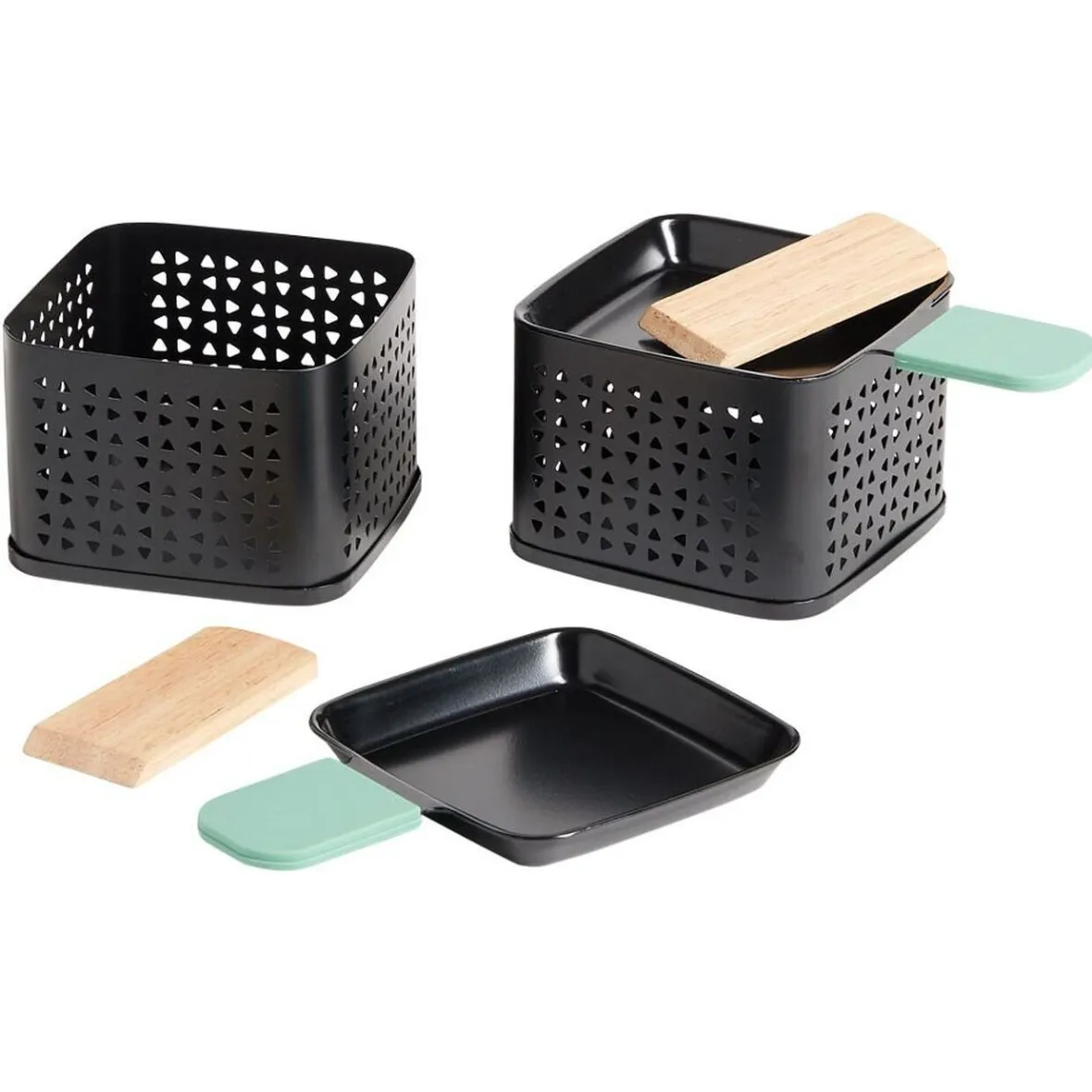 Gifi Petit Électroménager^Service raclette à la bougie pour 2 personnes
