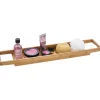 Serviteur de baignoire en bambou^Gifi Online