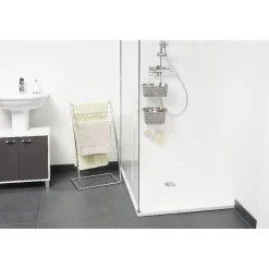 Serviteur de douche à 2 panières grises^Gifi