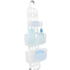 Serviteur de douche 4 paniers blanc^Gifi Outlet