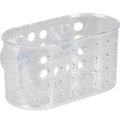 Serviteur de douche à ventouse ajouré transparent^Gifi Hot