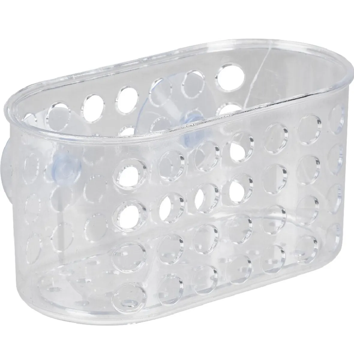 Serviteur de douche à ventouse ajouré transparent^Gifi Hot