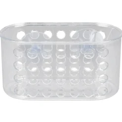 Serviteur de douche à ventouse ajouré transparent^Gifi Hot