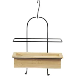 Serviteur de douche bambou avec crochets^Gifi Outlet