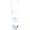 Serviteur de douche blanc 3 bacs^Gifi Sale