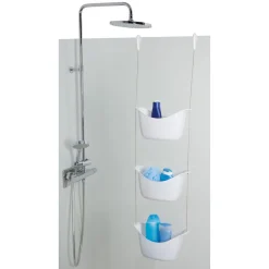 Serviteur de douche blanc 3 bacs^Gifi Sale