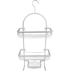 Serviteur de douche gris alu à accrocher 3 niveaux^Gifi Discount