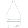 Serviteur de douche métal blanc^Gifi Sale