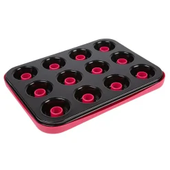Gifi Cuisson^Set moule à muffins avec fond amovible et plateau