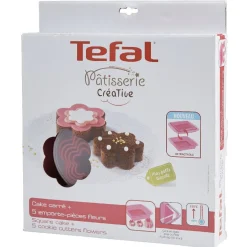 Gifi Cuisson^Set patisserie créative Téfal moule silicone emporte pièces