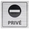 Signalétique adhésive - Sens interdit privé - 8x8 cm^Gifi
