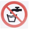 Signalétique adhésive "Eau non potable" - 8x8 cm^Gifi Online