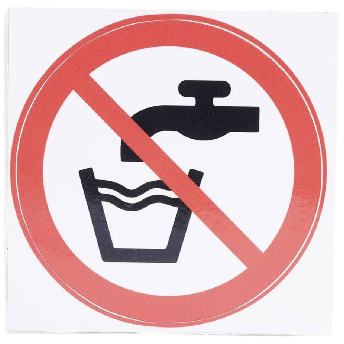 Signalétique adhésive "Eau non potable" - 8x8 cm^Gifi Online