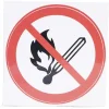 Signalétique adhésive "Flamme interdite" - 8x8 cm^Gifi Discount