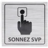 Signalétique adhésive "Sonnez svp" - 8x8 cm^Gifi Best