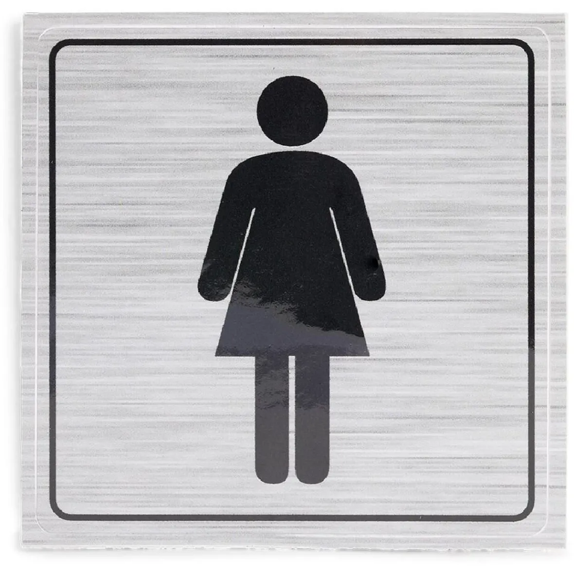 Signalétique adhésive "WC femme" - 8x8 cm^Gifi Discount