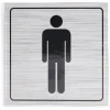 Signalétique adhésive "WC homme" - 8x8 cm^Gifi Discount
