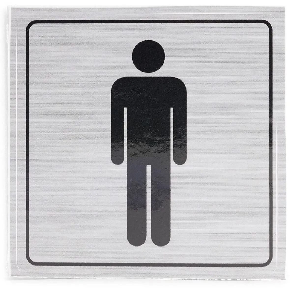 Signalétique adhésive "WC homme" - 8x8 cm^Gifi Discount