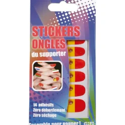 Sticker ongles supporter Espagne x14^Gifi Online