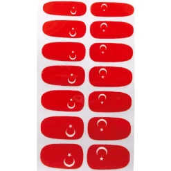 Sticker ongles supporter Turquie x14^Gifi Discount