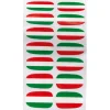 Sticker ongles tricolore supporter Italie x14^Gifi Hot