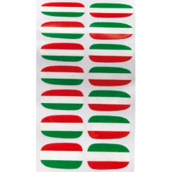 Sticker ongles tricolore supporter Italie x14^Gifi Hot