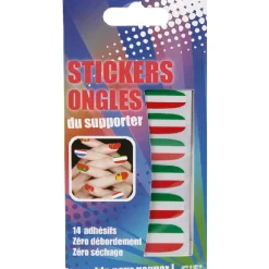 Sticker ongles tricolore supporter Italie x14^Gifi Hot