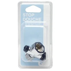 Stop douche plastique ABS argenté^Gifi New