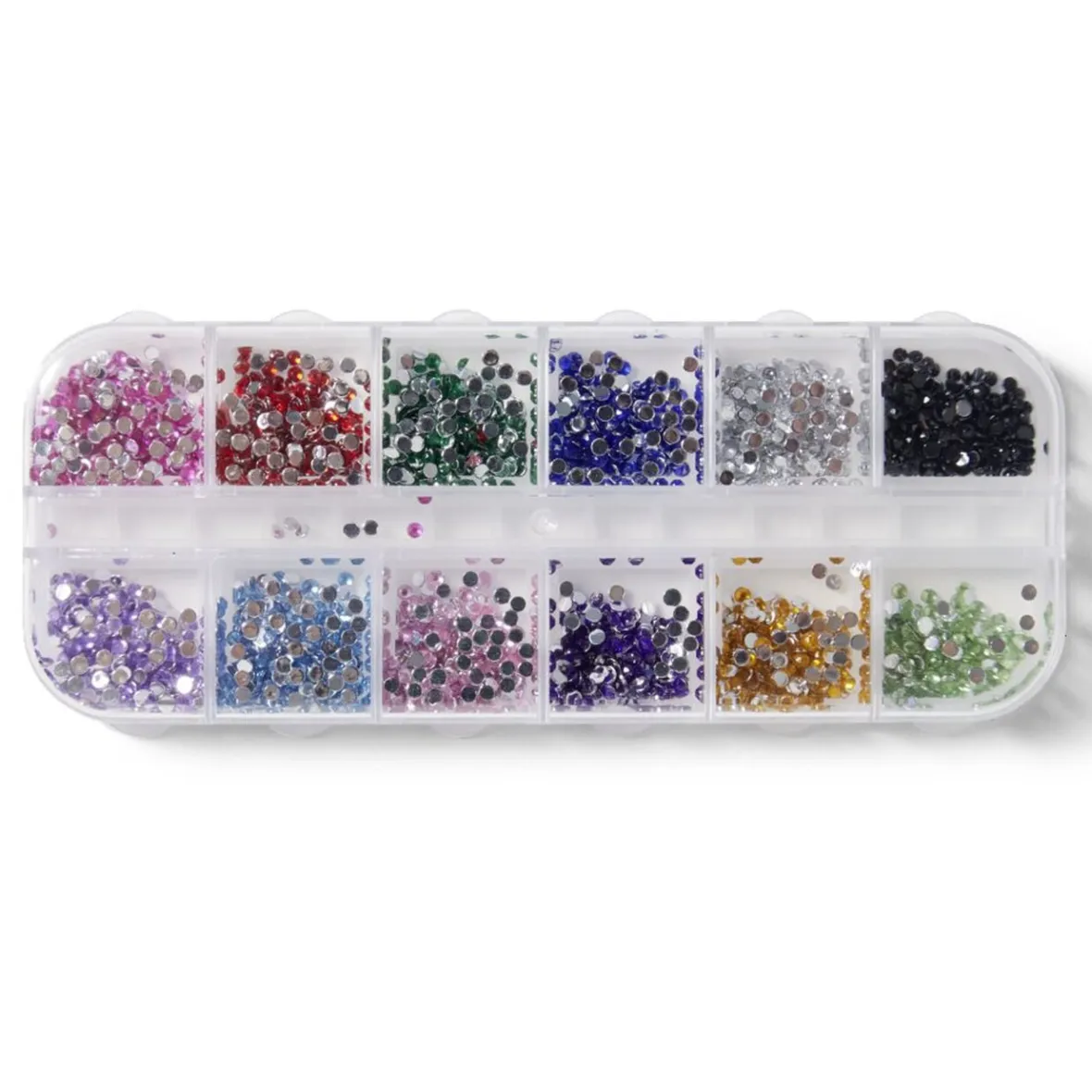 Strass pour ongles boîte 12 compartiments^Gifi Clearance