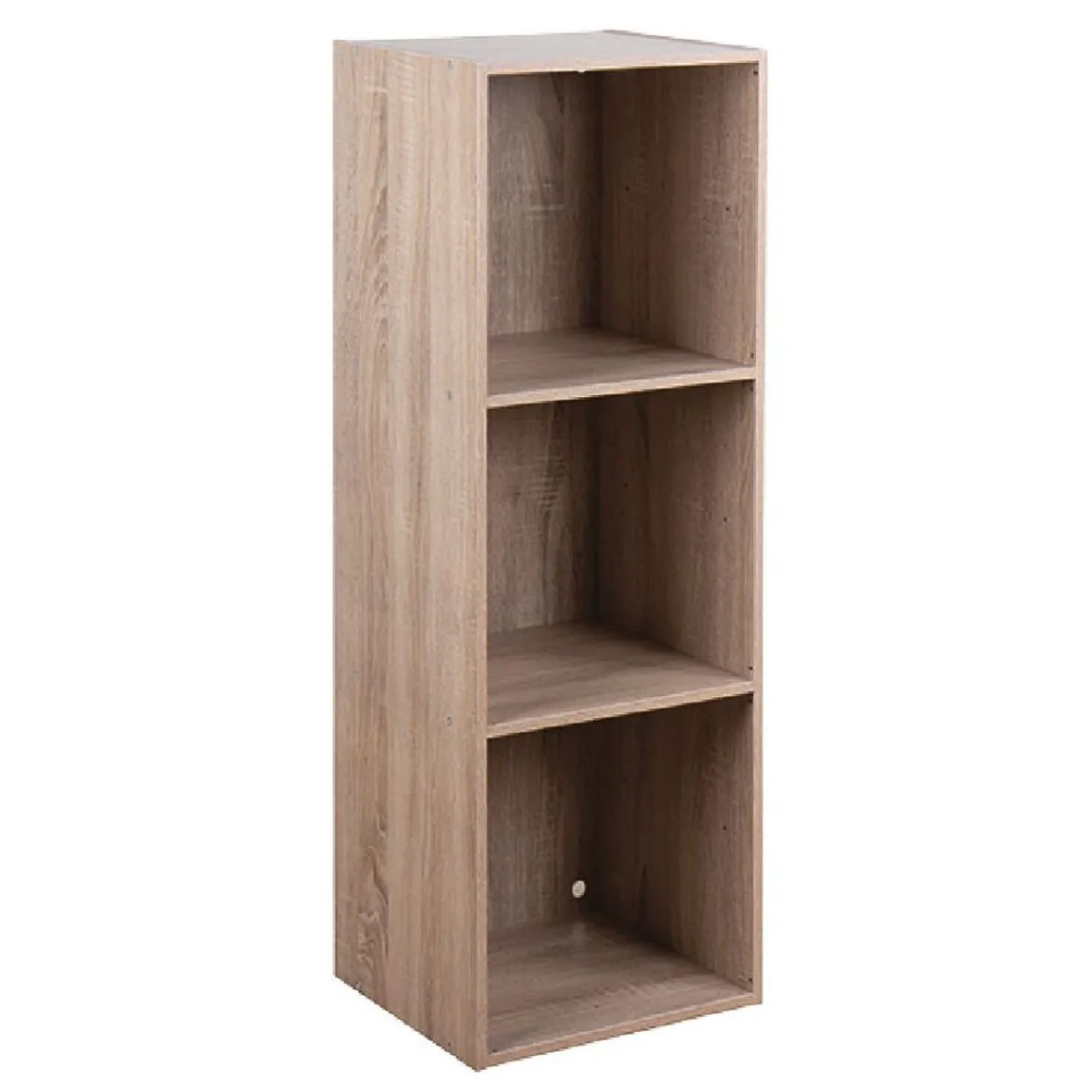 Structure Box Cube 3 cases en bois marron Rangement