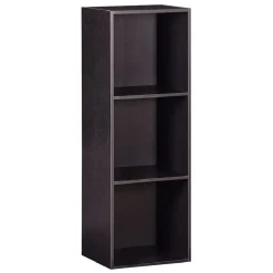 Sale Structure Box Cube 3 cases 35,2x30x103,2cm bois noir Rangement