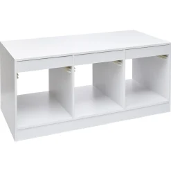Sale Structure de rangement horizontale pour 3 bacs coulissants Rangement