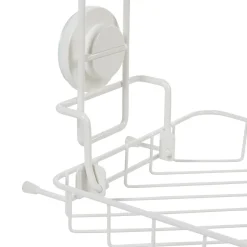 Étagère de douche 2 paniers d angle à ventouse blanc^Gifi Hot