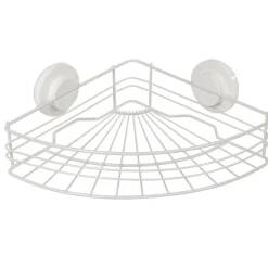 Étagère de douche panier d'angle à ventouse blanc^Gifi Hot