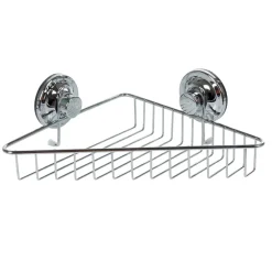Étagère de douche panier d'angle à ventouse inox^Gifi Best