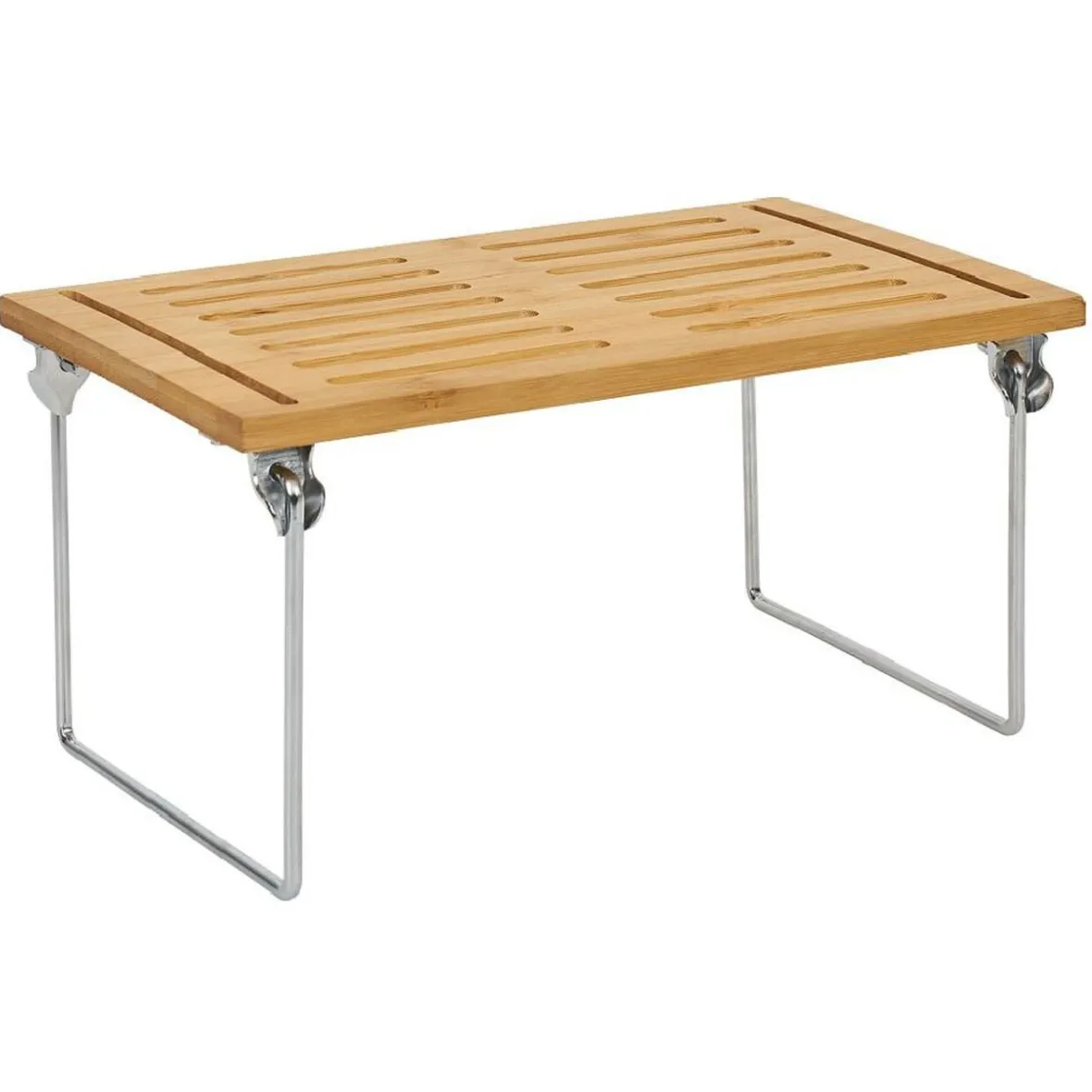 Discount Étagère en bambou sur pieds en fer 30x15xH18cm Rangement